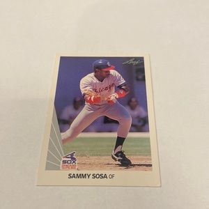 1990 Leaf Sammy Sosa Baseball Card #220